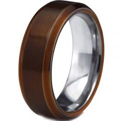 (Wholesale)Tungsten Carbide Double Groove Ring - TG3603