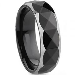 (Wholesale)Tungsten Carbide Faceted Ring - TG3632