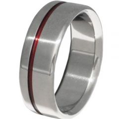 (Wholesale)Tungsten Carbide Offset Groove Ring - TG3666