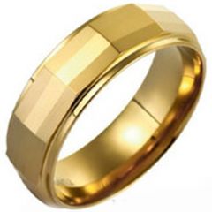 (Wholesale)Tungsten Carbide Faceted Ring - TG3860