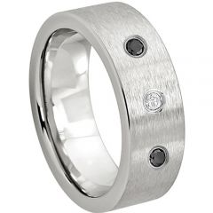 (Wholesale)Tungsten Carbide Three-stone Ring-TG3950