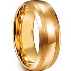 (Wholesale)Tungsten Carbide Double Line Ring - TG4608