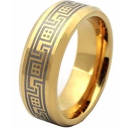 (Wholesale)Tungsten Carbide Beveled Edges Ring - TG2828AA