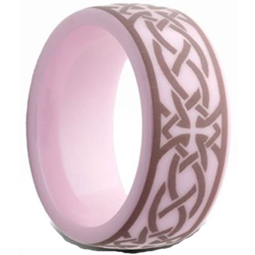 (Wholesale)Pink Ceramic Ring - TG2559AA