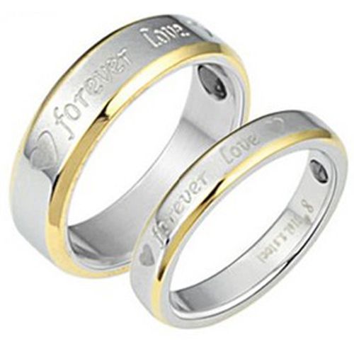 (Wholesale)Tungsten Carbide Forever Love Ring - TG3011