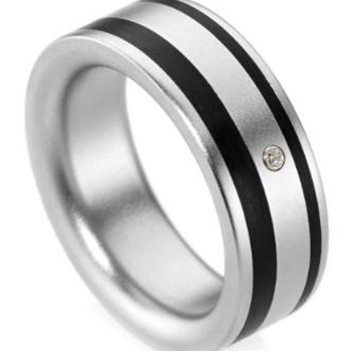 (Wholesale)Tungsten Carbide Ring With Cubic Zirconia - TG3233
