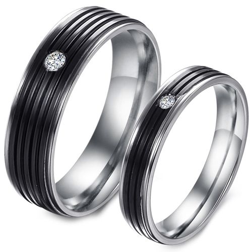 (Wholesale)Tungsten Carbide Ring With Cubic Zirconia-TG3525