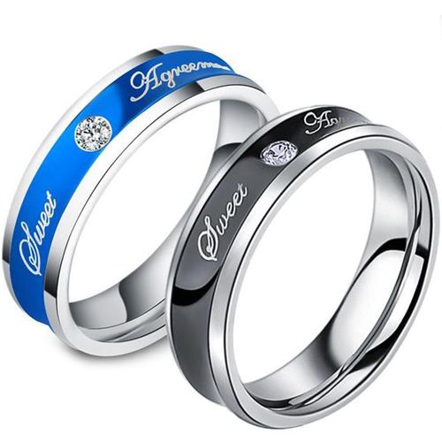 (Wholesale)Tungsten Carbide Ring With Cubic Zirconia - TG4433