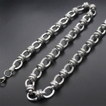 (Wholesale)316 Stainless Steel 10.0mm Chain Necklace - SJ103