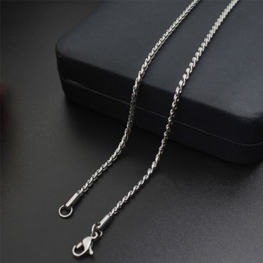 (Wholesale)316 Stainless Steel 2.3mm Chain Necklace - SJ15