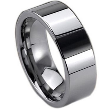 (Wholesale)Tungsten Carbide Ring With Black Ceramic - TG191