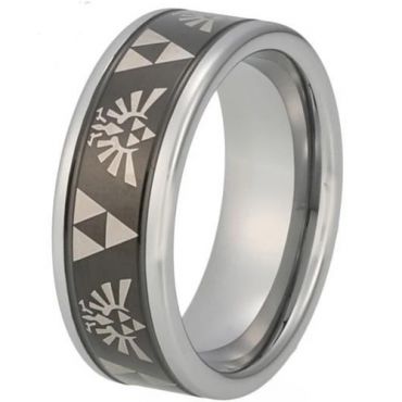 (Wholesale)Tungsten Carbide Legend of Zelda Ring-848